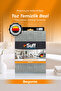 Begonie Microfiber Dust Cleaning Cloth High Dust Absorption Furniture and Wood Cloth 40X40 cm Gray
