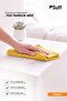Begonie Microfiber Dusting Cloth Non-Marking Door and Wall Cleaning Cloth 40X40 cm Yellow - 4