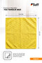 Begonie Microfiber Dusting Cloth Non-Marking Door and Wall Cleaning Cloth 40X40 cm Yellow - 6