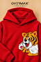 Baby Tiger Printed Children's Hooded Sweatshirt Set – Ages 3-12 - 3