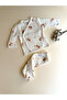 : 100% Cotton Bear Pattern 5-Piece Newborn Baby Set Hospital Release Set Unisex (0-3 Months) - 5