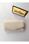 Women's Cream Multi-Compartment Leather Look Long Wallet with Snap Fasteners and Zipper and Card Holder Sections - 5