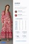 Ethnic Patterned Maxi Dress Long Balloon Sleeves Gathered Fuchsia Ecru Layered Loose Viscose Dress - 8