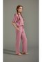 Two-Thread Triple Sports Set Hooded Letter Embroidery Dusty Rose Pink Home Wear Set - 6