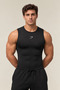 Shark Men's Zero Sleeve Compression Tank Top |   Athlete's Top Slim Fit Fitness Training T-Shirt