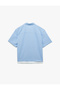 Short Sleeve Regular Fit Classic Collar Fabric Detailed Striped Shirt - 4