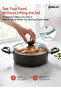 Sauce Pan 30cm With Tempered Glass Lid - Asp30ge, Granite Gray Coating Heat Proof Handle - 5