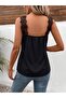 Women's Strappy Lace V-Neck Sandy Blouse - 3