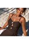 Bikini Pareo Set Brown - 2