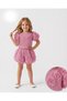 Girl's Rose Detailed Shorts Set – New Season Special Design | & Birthday Combination |   Premium Appearance - 2