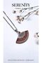 Spiral Figure Zircon Stone Fan Steel Necklace - 4