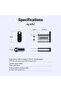 USB A Male to USB C Female Adapter, USB 3.0 5Gbps Data Transfer, QC 18W Fast Charging, Aluminium Converter for Laptops, Chargers, Phones and Tablets, Multicolour - 6