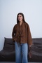 Women's Tan Suede Jacket with Lace Detail - 9