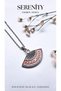 Spiral Figure Zircon Stone Fan Steel Necklace - 4