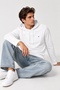 Organic Cotton Long-Sleeved Regular Fit Hoodie Seasonal Sweat