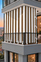 Balcony Curtain Enxboy Optional Lace-Up Balcony Tarpaulin Brown White Ty801