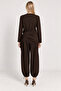 Beli Shawl Modal Blouse Trousers Set Lby0073 Aci Brown - 7