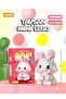 205 Pieces Rabbit + 195 Pieces Fox Model Character Figure 3D Building Toys Micro Block Animal Collection Series Double Set - 2