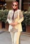 Miarte Shawl Patterned Jacket and Pants Set - 4