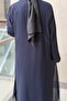 Floral Sequin Embroidered Chiffon Robe - 4