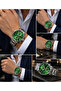 Silver Color Men Wristwatch White Dial - 2