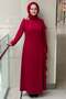 Side Ruffle Detailed Evening Dress - 2