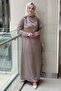 Side Ruffle Detailed Evening Dress - 2