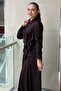 Shirt with Belt Accessories and Ribbed Skirt Set - 3
