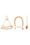 Yellow and Red Colored Swing Toy Set for Your Budgies - 2
