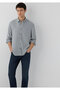 Tencel ™ ) Lyocell Gray Shirt Regular Fit / Normal Cut 0212068-70098