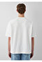 Ecru Basic T-Shirt Oversize / Wide Cut 0613504-70057 - 5