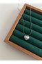 Pearl Detailed Heart Silver Color Steel Necklace 45 cm - Women's Tarnish Resistant Steel Necklace - Gift Necklace - Heart Necklace