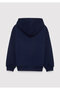Hooded Zippered Navy Blue Sweatshirt 6S10203-84371 - 3