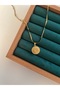 Compass Detail Plate Steel Necklace 45 cm - 3