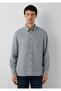 Tencel ™ ) Lyocell Gray Shirt Regular Fit / Normal Cut 0212068-70098 - 3