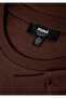 Crew Neck Brown Basic Sweatshirt 0S10457-88062 - 8