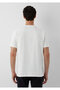 Black Printed Ecru T-Shirt Regular Fit / Normal Cut 0613539-70057 - 6