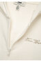 Hooded Zippered Ecru Sweatshirt 7S10227-70057 - 5