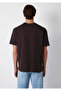 Label Detailed Brown Basic T-Shirt Loose Fit / Comfortable Cut 0611824-70240 - 5