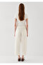 Lace-Up Ecru Trousers 1011274-70057 - 5