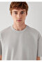 Gray Basic T-Shirt Loose Fit / Comfortable Loose Cut 0613624-70075 - 7