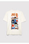 91 Printed Ecru T-Shirt Oversize / Wide Cut 6610462-70057 - 3
