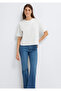 Ecru Basic T-Shirt Regular Fit / Normal Cut 1614218-80194 - 2