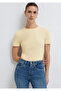 Yellow Basic T-Shirt Slim Fit / Narrow Cut 1614181-70014 - 2