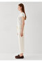 Lace-Up Ecru Trousers 1011274-70057 - 4