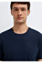 Navy Blue Basic T-Shirt Slim Fit / Narrow Cut 0613437-70490 - 6