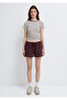 Printed Claret Red Shorts 1410260-70223 - 3