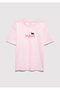 Printed Pink T-Shirt Loose Fit / Relaxed Comfortable Cut 7610475-90773 - 3