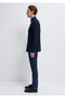 Navy Blue Knitted Shirt Regular Fit / Normal Cut 0212062-70497 - 5