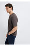Brown Basic T-Shirt Loose Fit / Comfortable Loose Cut 0613460-70219 - 3